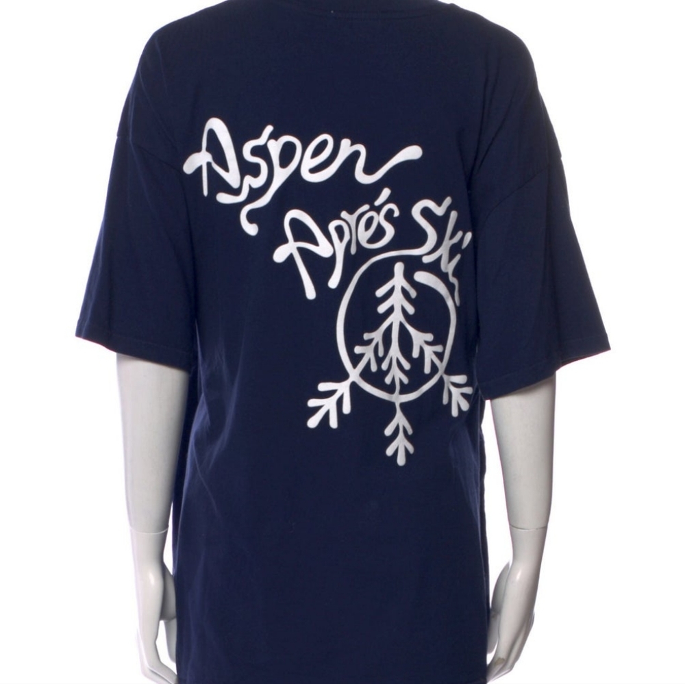 Madhappy Navy Blue Graphic Short Sleeve Tee